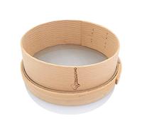 Primolegno Setaccio in Legno Massello Certificato | Diametro 20 cm | Rete a Maglia Fine 1x1 mm | Adatto per Setacciare Farina Cereali Zucchero Polenta Riso Sabbia | Registrazione Tensione Rete