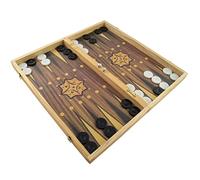 PrimoLiving Deluxe - Set backgammon in legno, 50 x 47 cm, scacchiera inclusa
