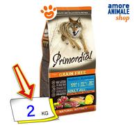 Primordial Dog Grain Free Adult Trota e Anatra Cibo Secco Cani 2/12 Kg