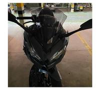 PRIMUZ Compatibile con Kawasaki Ninja 400 WindScreen Parabrezza for Moto Deflettori d'Aria Schermo a Doppia Bolla EX400 2018 2019 2020 2021 2022 2023 (Color : Gray)