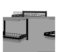 PRIMUZ Scolapiatti in acciaio inox, scolapiatti da cucina in acciaio inox, set di grandi dimensioni, scolapiatti da cucina per lavello da cucina
