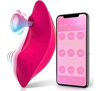 PRIMUZ Vibratore Bluetooth con app e telecomando stimolatore clitoride succhiante per donna