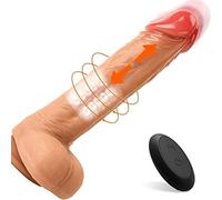 PRIMUZ Séssuàlị Péņę Vîbratóré Ḏǐldо in Silicone per Dònnà, Pèné Fințò con Spinta, Víbrạtôri Ŝessừali per Pùntò Ġ Vàgînà Çlîtóridè, Didò Víbrānté con 10 Modalità e Telecomando, Realiștici Di