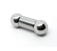 Prince Albert Straight Bar 0g (8mm) Large Gauge 10mm Orecchino a sfera...
