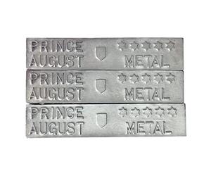 Prince August 5 Star Metal Senza Piombo Per Stampaggio Di Miniature. 94,5% di stagno, 3% di zinco e 2,5% di antimonio