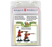 Prince August Hobby Casting Stampo - Irish Oche Selvatiche Soldati in Piedi e inginocchiati PAI901