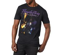 Prince T-Shirt Viola Pioggia, Nero, L Unisex-Adulto
