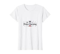 Prince Charming - Il Suo Romantico Innamorato da Favola Maglietta, Donna, Bianco, L