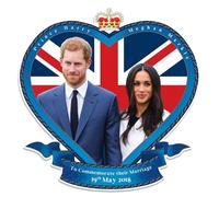Prince Harry E Meghan Markle Matrimonio Reale da Parete Cartone Ritaglio
