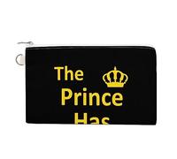 Prince Has Finally Arrived - Borsa portamonete in tela personalizzata per cambio portamonete piccola borsa per il trucco per uomini e donne, 19,1 x 11,6 cm, Stile:, Taglia unica, MHXYZHW