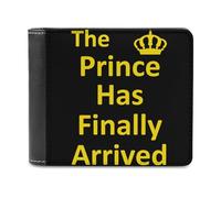Prince has Finally Arrived - Portafogli stampati a due ante con scomparti multipli per carte di credito, per uomini e donne, Stile:, Taglia unica, MHXYZHW
