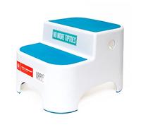 Prince Lionheart Uppy2 | Sgabello A Due Passi Per Bambini | Versatile | Gradini E Base Antiscivolo | Allenamento Vasino | Sgabello A Due Scalini | Maniglie Per Il Trasporto | Cucina e Bagno, color Blu