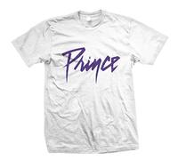 Prince Maglietta Ufficiale con Logo Viola su Bianco, Bianco, M