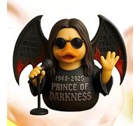 Prince of Darkness Duck, Figura da collezione uniche Tribute Ducks uniche Figura da collezione, graziosi ornamenti di anatra, mini decorazioni per l'artigianato domestico, ornamenti per le mani