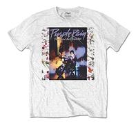 Prince Purple Rain Album, T-Shirt Uomo, Bianco (White White), Medium