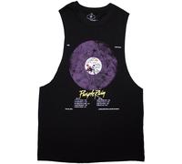 Prince Purple Rain Disc Sleeveless autorizzato Uomo maglietta