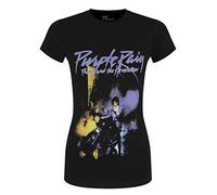 Prince Purple Rain - Maglietta da donna, colore: Nero