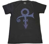 Prince T Shirt Purple Diamante Symbol Logo Nuovo Ufficiale Unisex Nero Size XXL