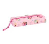 PRINCESE DISNEY - Astuccio rettangolare per bambini, ideale per bambini in età scolastica, comodo e versatile, qualità e resistenza, 22 x 7 x 40 cm