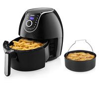 PRINCESS 182055 Aerofryer XXL FRIGGITRICE AD ARIA, capacità 5,2 l, Max potenza 1700 W, 8 programmi, da 80 °C a 200 °C, Nero