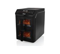 PRINCESS 182490 Airfryer Verticale FRIGGITRICE AD ARIA, capacità 11,2 l, Max potenza 3000 W, 11 programmi, da 50 °C a 200 °C, Nero / Plastica Metallo