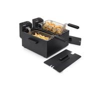 PRINCESS 183028 FRIGGITRICE ELETTRICA A DOPPIO CESTELLO 2x3LT 3600W NERO