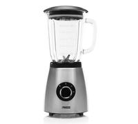 Princess 212077 Frullatore in vetro in acciaio inossidabile da 1,5 l, funzione tritaghiaccio da 500 W