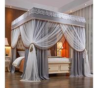 Princess 4 Corner Post Bed -baldacchino e simpatico rete da zanzare per ragazze Letti per bambini per adulti camere per bambini, tende per doppia/piena/regina/letto king size