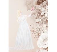 Princess Aesthetic Notebook: Soft Floral Vintage Journal for Girls, Cute Elegant Writing Notebook | 8.5 x 11 inches, 120 Pages
