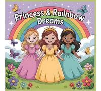 Princess and Rainbow Dreams: A Cute Coloring Book for Girls Ages 4 to 8