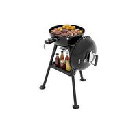 Princess Barbecue Kettle Ibrido, Elettrico e a Carbone, 2000 W, Termostato Regolabile, Termometro Integrato e Griglia Smaltata, 01.112270.01.001