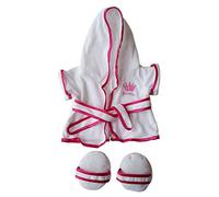 Princess Bath Robe W/Slippers Pyjamas Outfit Teddy Bear Clothes Fit 36cm - 46cm Build-A-Bear, Vermont Teddy Bears, and Make Your Own Stuffed Animals