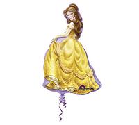 Amscan Palloncino in foil Princess Belle SuperShape 60×99 cm - ad elio, decorazione compleanno