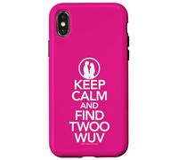Princess Bride Keep Calm and Find Twoo Wuv Custodia per iPhone X/XS