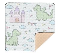 Princess Castle - Tappetino da gioco per bambini in stile libro di fiabe, per interni ed esterni, impermeabile, imbottito, per bambini, 127 x 127 cm