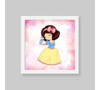 Princess Cinderella Poster Parete, Fiaba Principesse Nursery Decor Murale