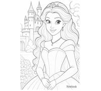 Princess Color your cover Design Composition Notebook - 120 Ruled Pages - Paperback: Ideal for study, journal or note taking
