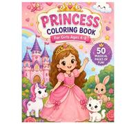 Princess Colouring Book: A Cute Princess Designs for Girls Ages 3-8