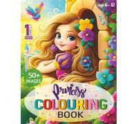Princess Colouring Book for Kids: Easy and fun designs for kids