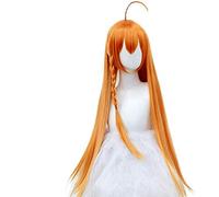 Princess Connect Re Dive Cosplay wig Pecorine cosplay Long straight hair with kumquat colorFiber synthetic Hair