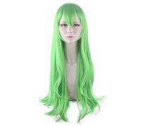 Princess Connect! Ri: Dive Karin Parrucca cosplay Capelli lunghi ondulati verdi resistenti al calore Parrucche da festa in costume di Carnevale Carnevale PL-747