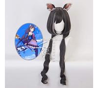 Princess Connect! Ri: Dive Kyaru Parrucca lunga con orecchie Cosplay Cosplay Calze sintetiche per capelli Parrucche da donna