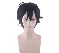 Princess Connect! Ri: Dive Yuki Parrucche Cosplay Parrucca da carnevale nera corta dritta resistente al calore Parrucca PL-745