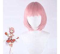 Princess Connect! Ri: tuffo Kusano Yui Parrucche Cosplay Costume Rosa Parrucca sintetica resistente al calore corta Parrucche Halloween Party 114