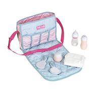 Theo Klein 1653 Baby Coralie Borsa per Pannolini per Le Bambole, con i Seguenti Accessori- biberon, Pannolino, vasetto di Crema e Molto Altro, per Bambini a Partire da 3 Anni