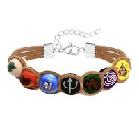 PRINCESS CUTENESS STORE Annabeth Chase Braccialetto Percy Jackson realizzato a mano con perline in legno greco semigod campo, mezzosangue