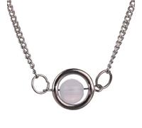 PRINCESS CUTENESS STORE Bella Swan - Collana con ciondolo a forma di vampiro, in pietra di luna, colore: argento
