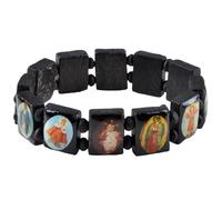PRINCESS CUTENESS STORE Braccialetto in legno nero ispirato a Bella Swan, stile religioso San Jude