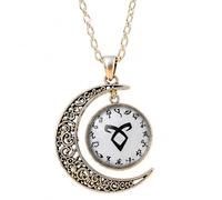 PRINCESS CUTENESS STORE The Mortal Instruments - Collana in argento con ciondolo a forma di runa angelica