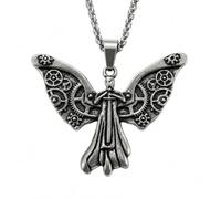 PRINCESS CUTENESS STORE The Mortal Instruments Tessa's - Collana con ciondolo a forma di angelo e dispositivi infernali, colore: argento